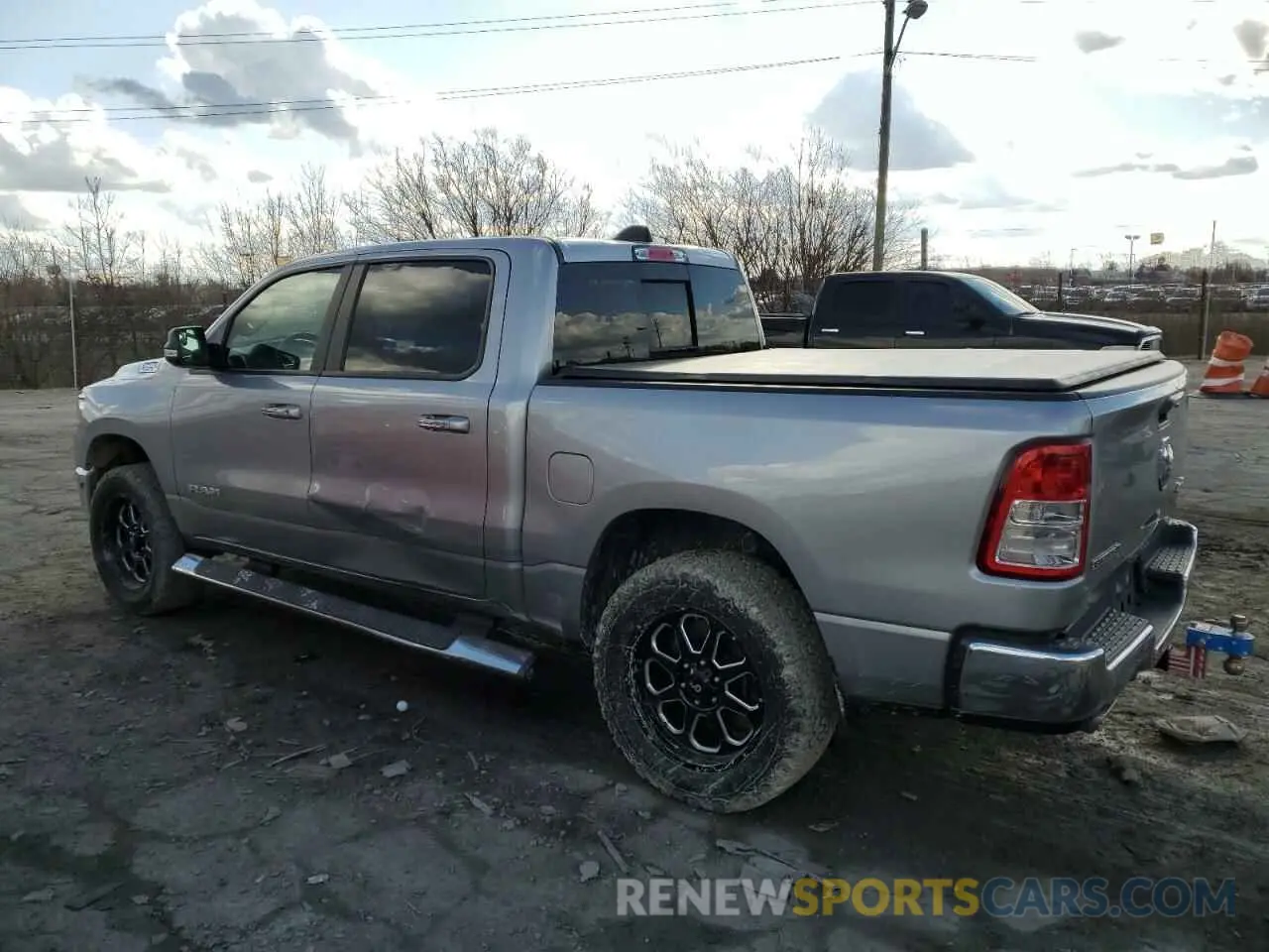2 Photograph of a damaged car 1C6SRFFT3KN649954 RAM 1500 2019