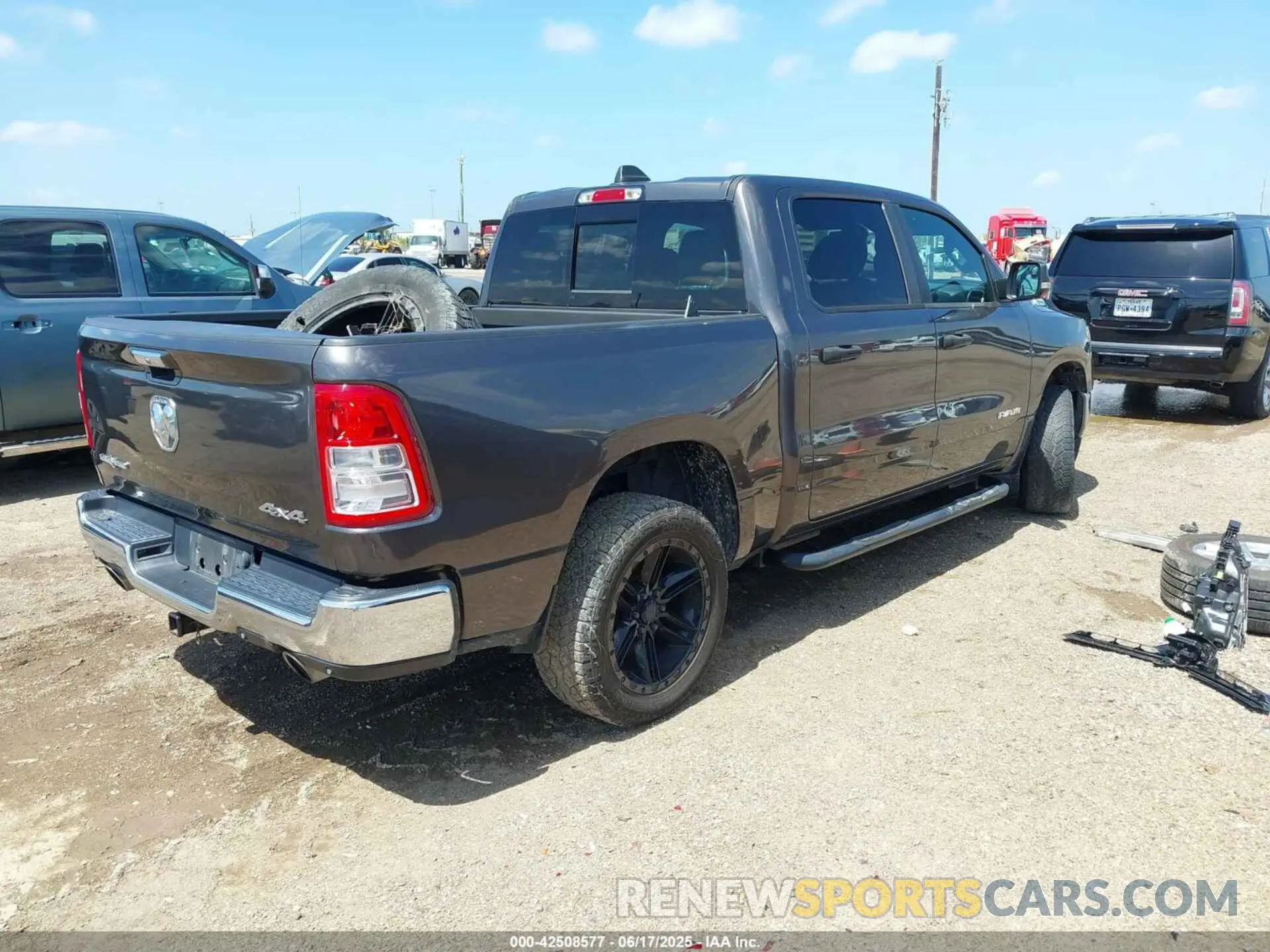 4 Photograph of a damaged car 1C6SRFFT3KN667970 RAM 1500 2019