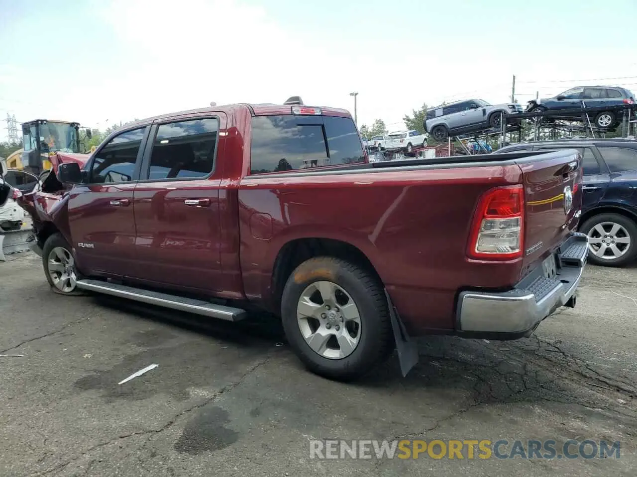 2 Photograph of a damaged car 1C6SRFFT3KN720019 RAM 1500 2019