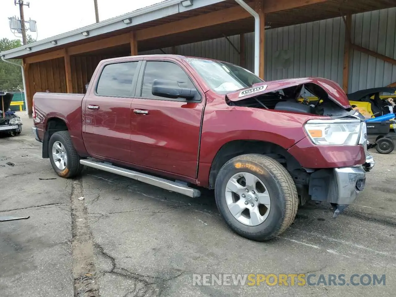 4 Photograph of a damaged car 1C6SRFFT3KN720019 RAM 1500 2019