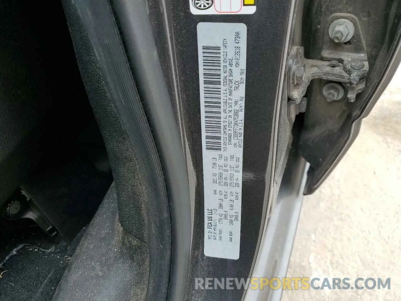 12 Photograph of a damaged car 1C6SRFFT3KN753862 RAM 1500 2019