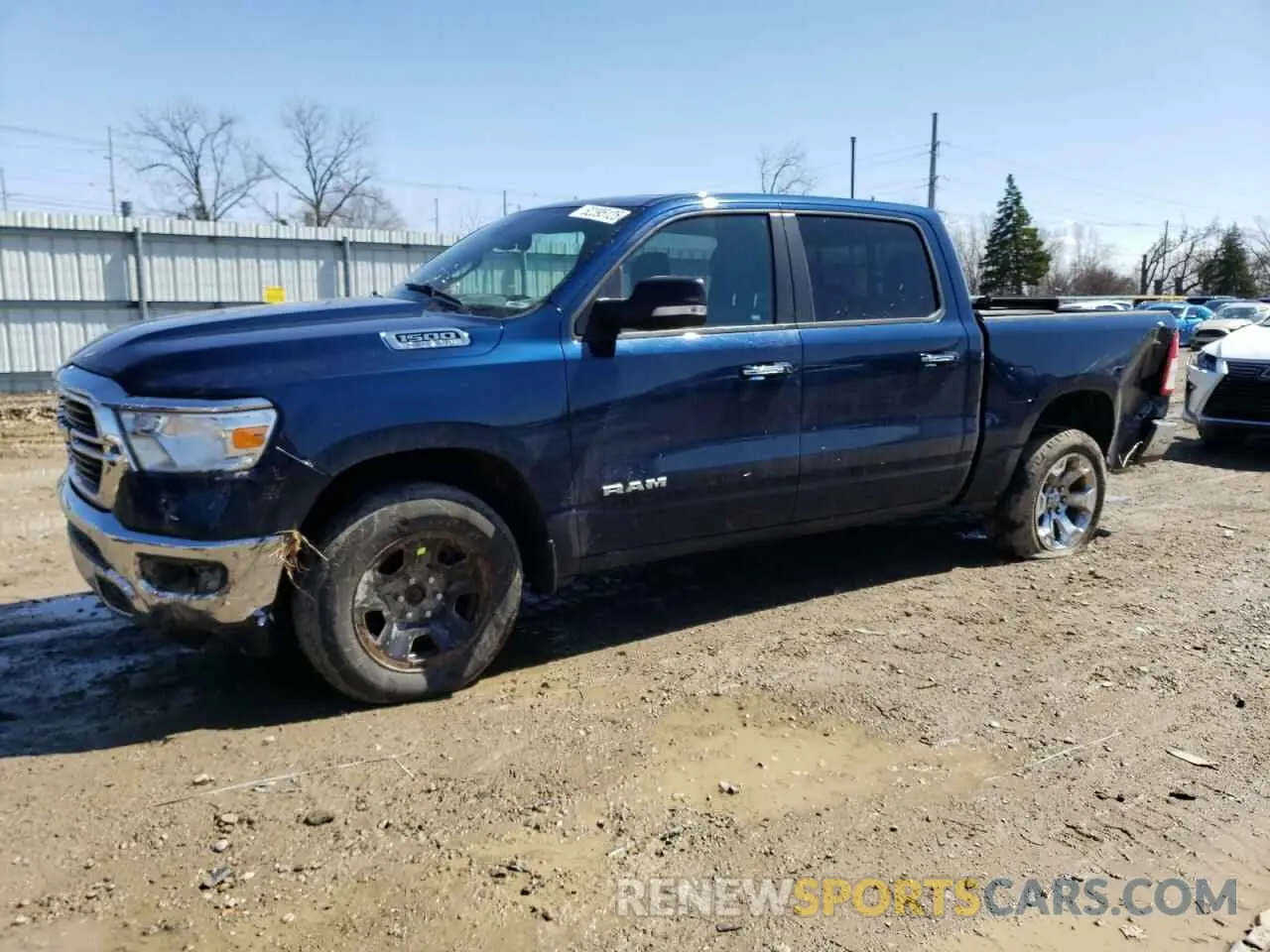 1 Photograph of a damaged car 1C6SRFFT3KN895368 RAM 1500 2019