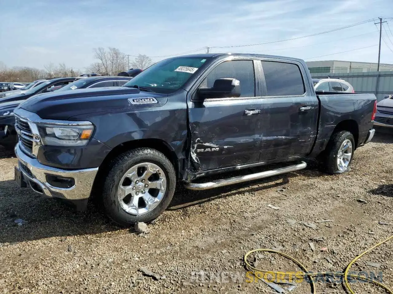 1 Photograph of a damaged car 1C6SRFFT4KN536823 RAM 1500 2019