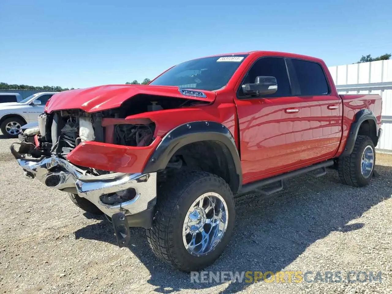 1 Photograph of a damaged car 1C6SRFFT4KN842212 RAM 1500 2019