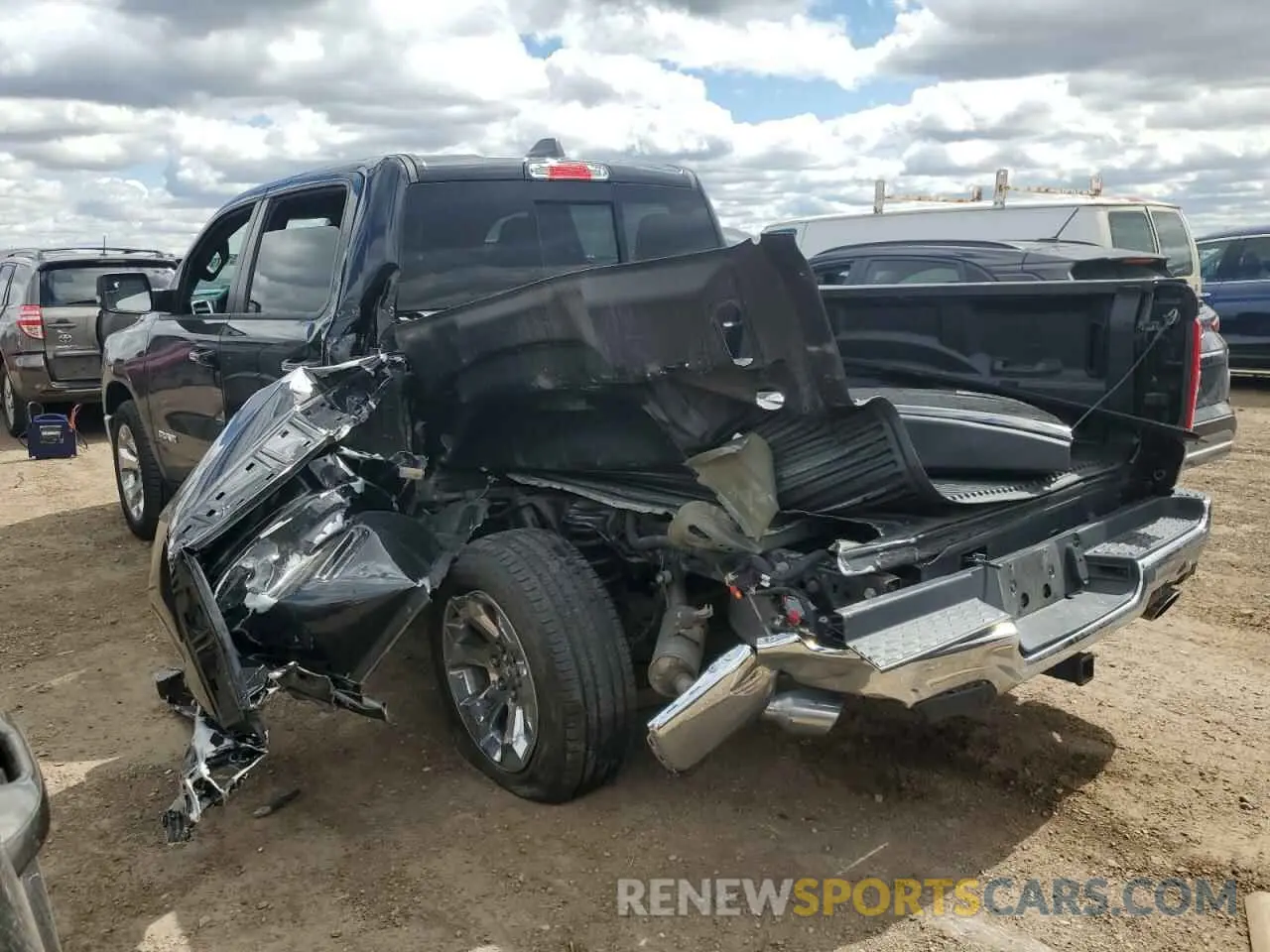 2 Photograph of a damaged car 1C6SRFFT4KN895167 RAM 1500 2019