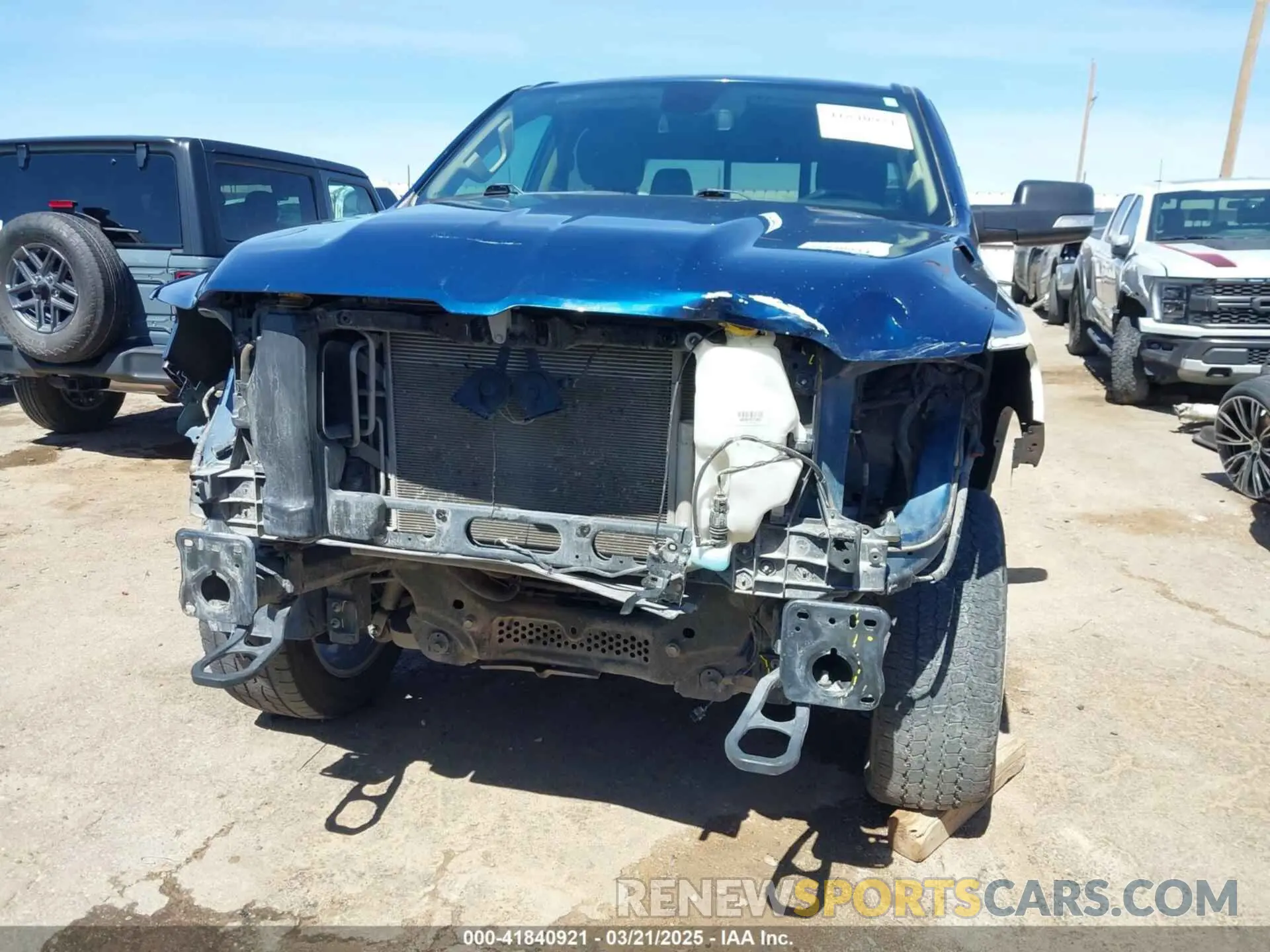 6 Photograph of a damaged car 1C6SRFFT5KN598456 RAM 1500 2019