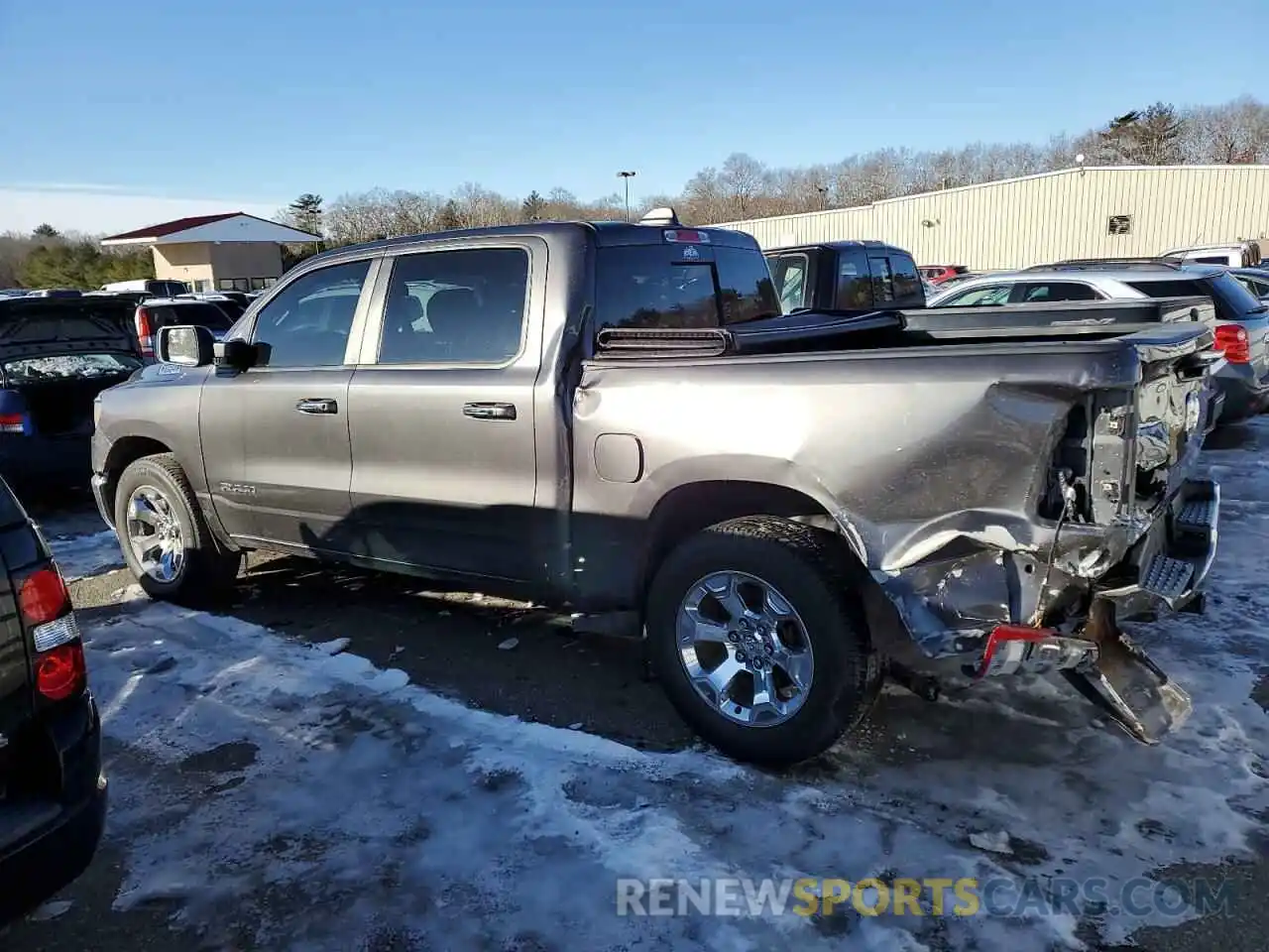 2 Photograph of a damaged car 1C6SRFFT5KN678582 RAM 1500 2019