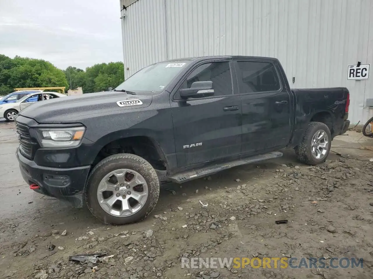 1 Photograph of a damaged car 1C6SRFFT5KN698816 RAM 1500 2019