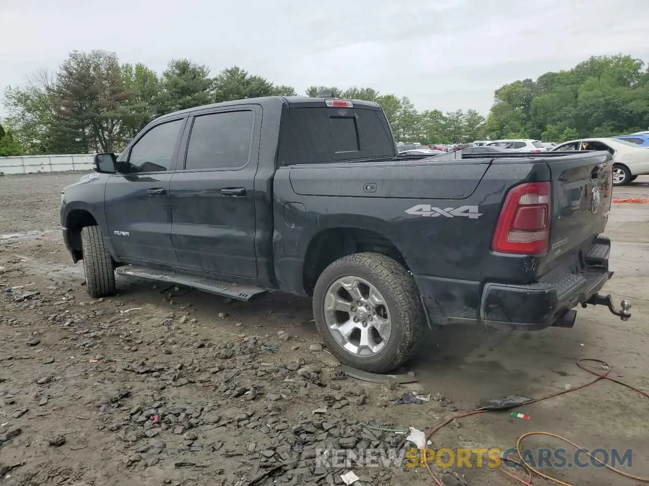 2 Photograph of a damaged car 1C6SRFFT5KN698816 RAM 1500 2019