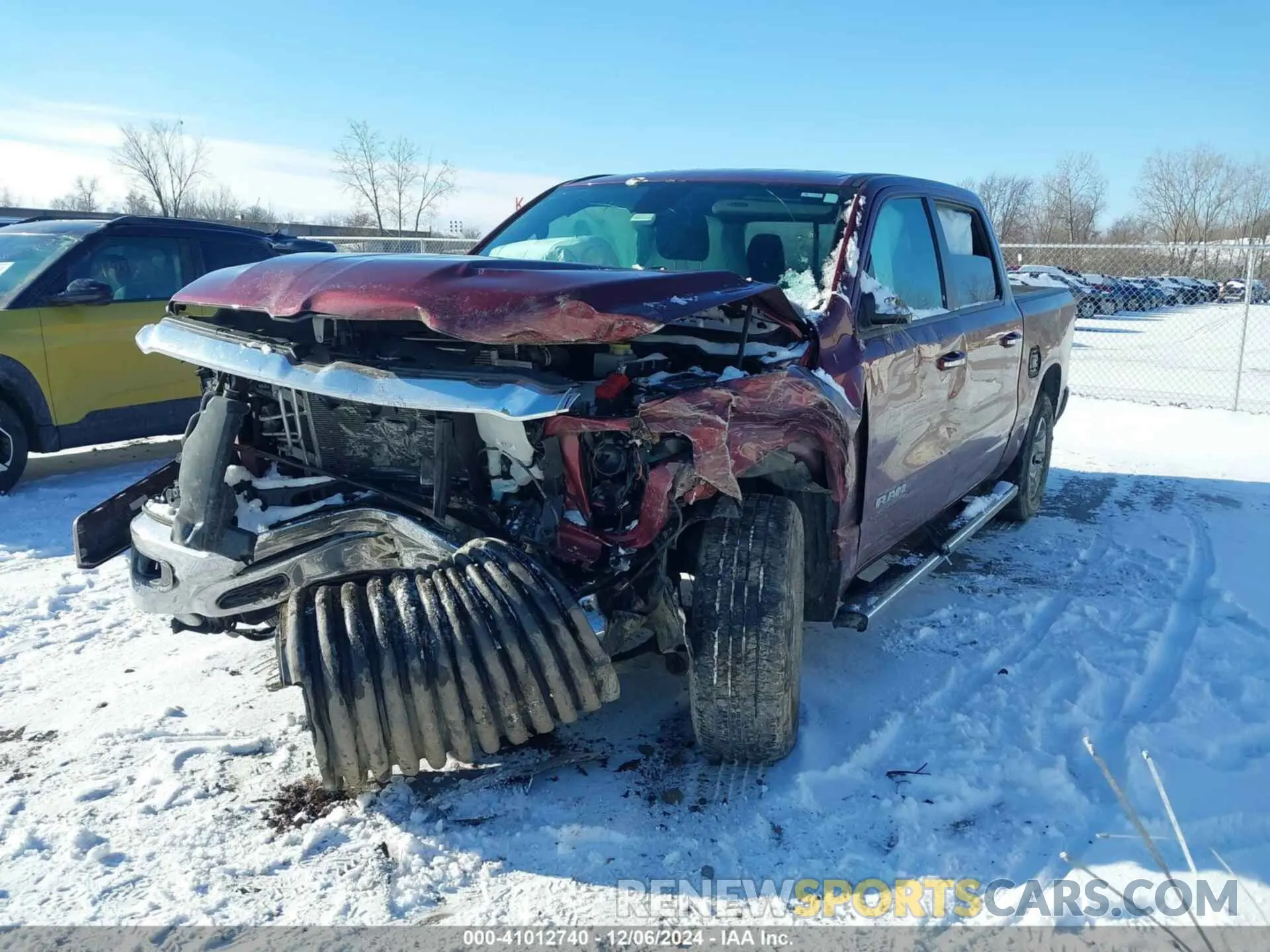 2 Photograph of a damaged car 1C6SRFFT5KN755709 RAM 1500 2019