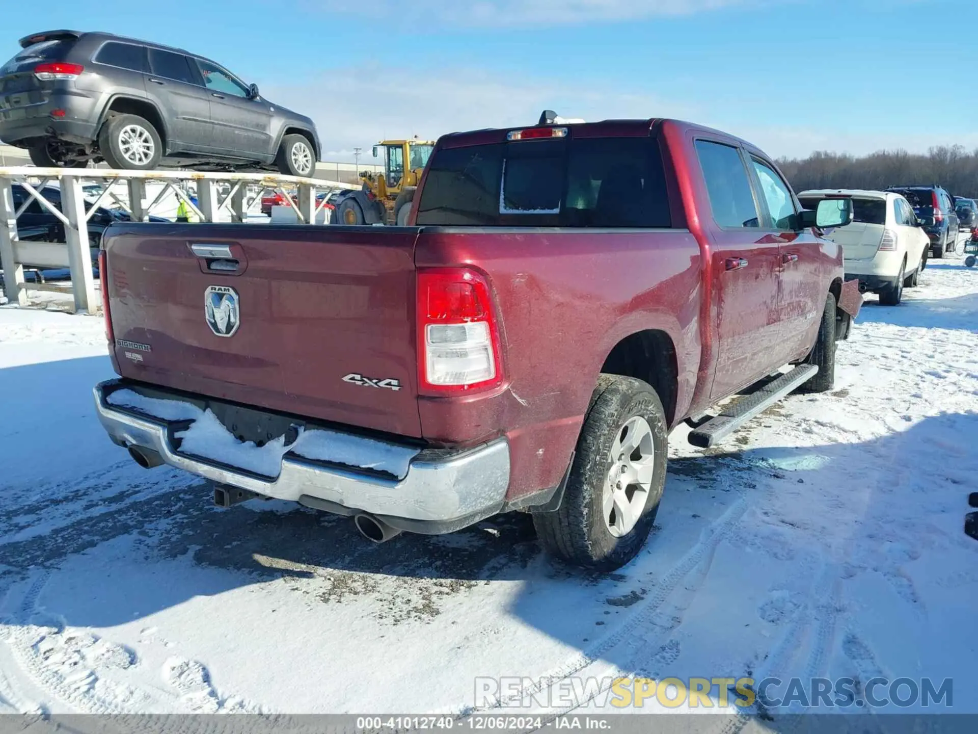 4 Photograph of a damaged car 1C6SRFFT5KN755709 RAM 1500 2019