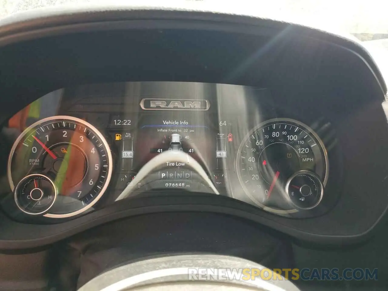 9 Photograph of a damaged car 1C6SRFFT5KN882850 RAM 1500 2019