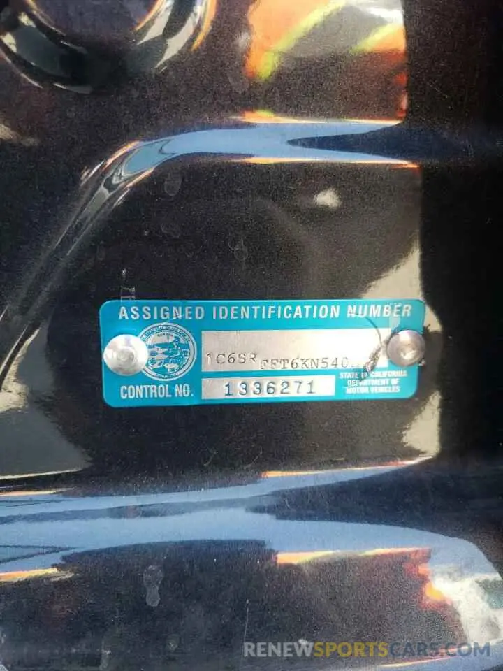 12 Photograph of a damaged car 1C6SRFFT6KN540355 RAM 1500 2019