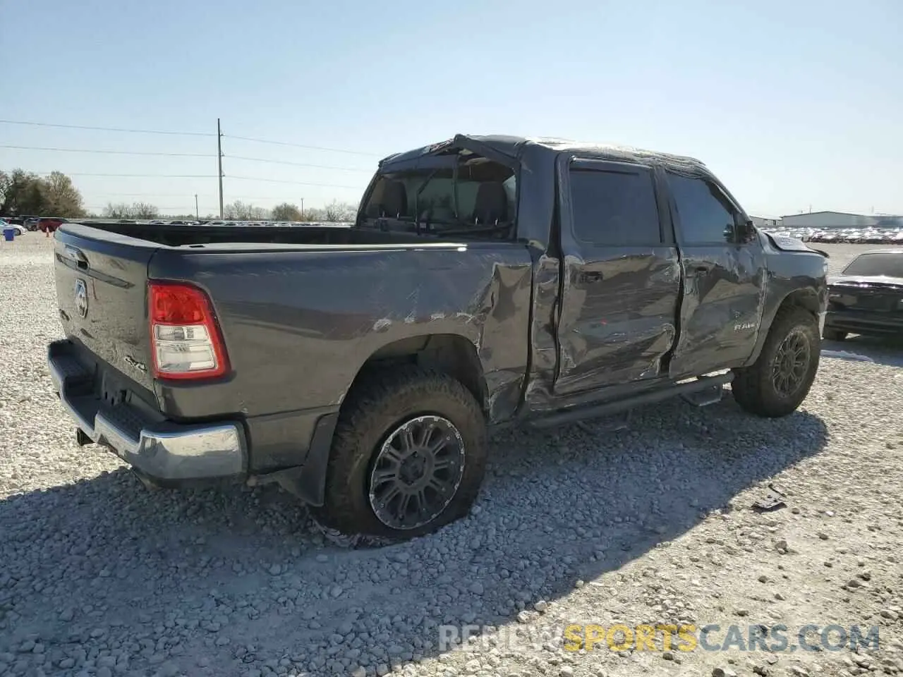 3 Photograph of a damaged car 1C6SRFFT6KN600666 RAM 1500 2019