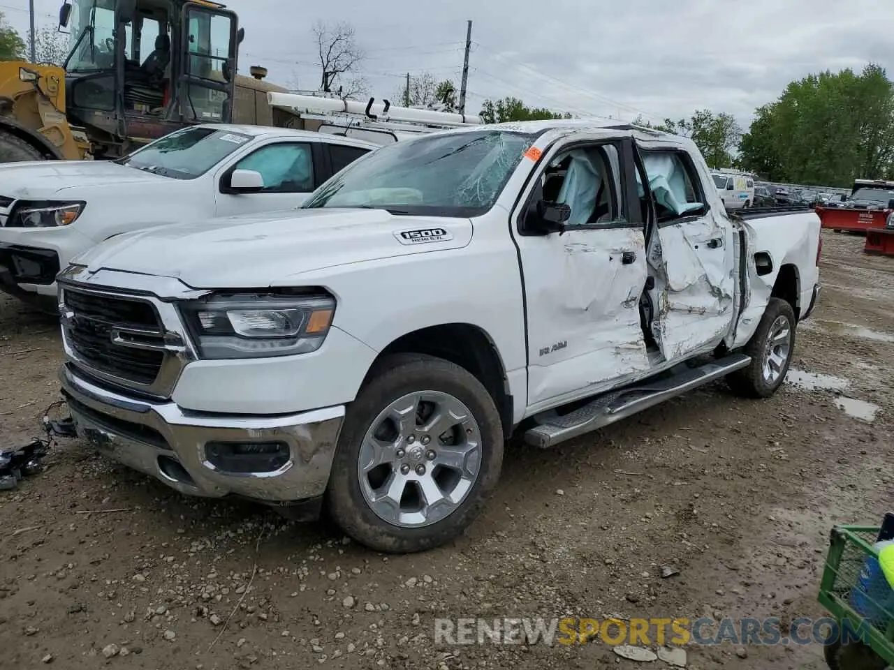 1 Photograph of a damaged car 1C6SRFFT6KN603812 RAM 1500 2019