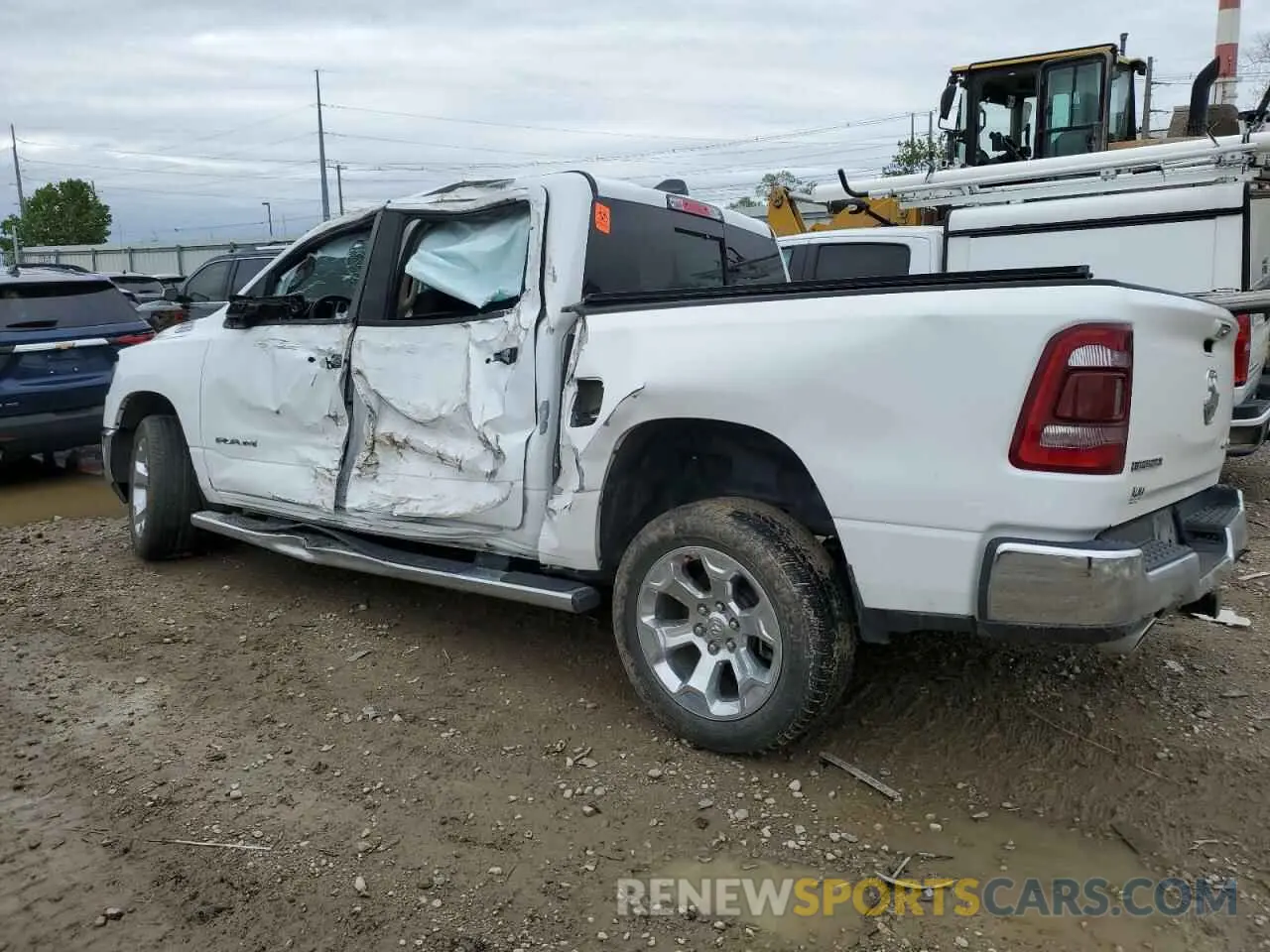 2 Photograph of a damaged car 1C6SRFFT6KN603812 RAM 1500 2019