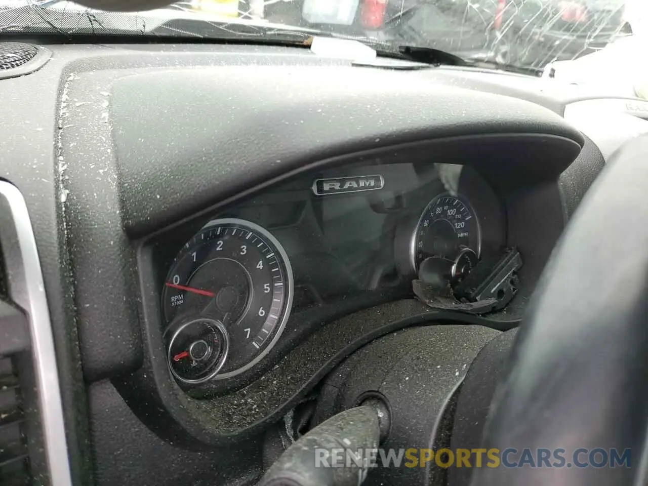 9 Photograph of a damaged car 1C6SRFFT6KN603812 RAM 1500 2019