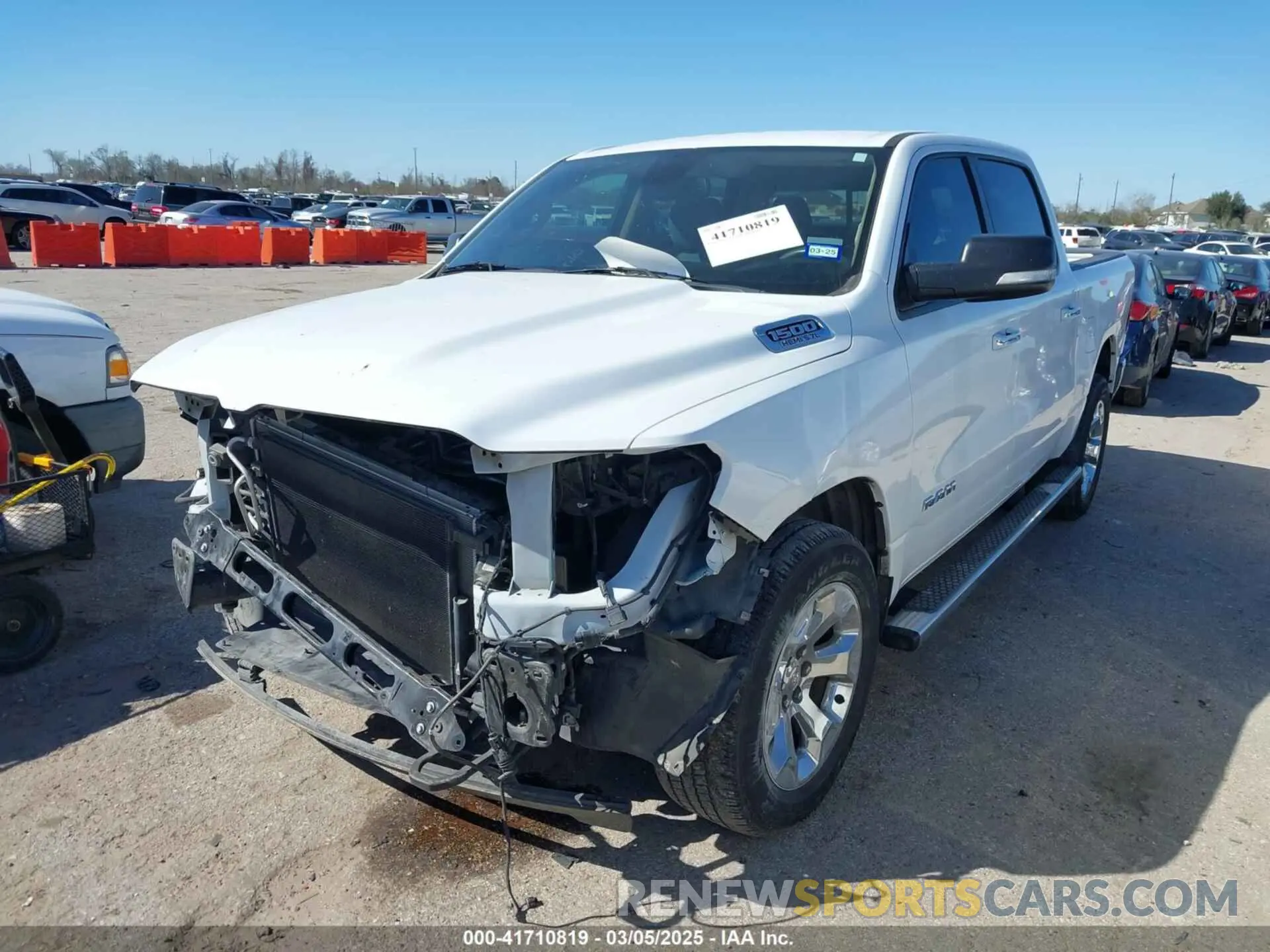 2 Photograph of a damaged car 1C6SRFFT6KN627320 RAM 1500 2019