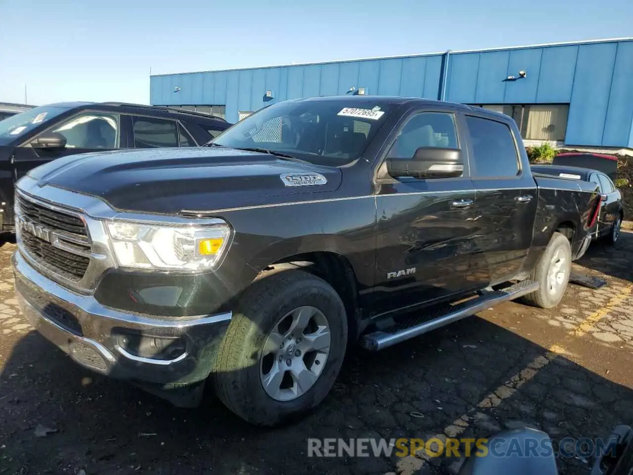 1 Photograph of a damaged car 1C6SRFFT6KN637409 RAM 1500 2019