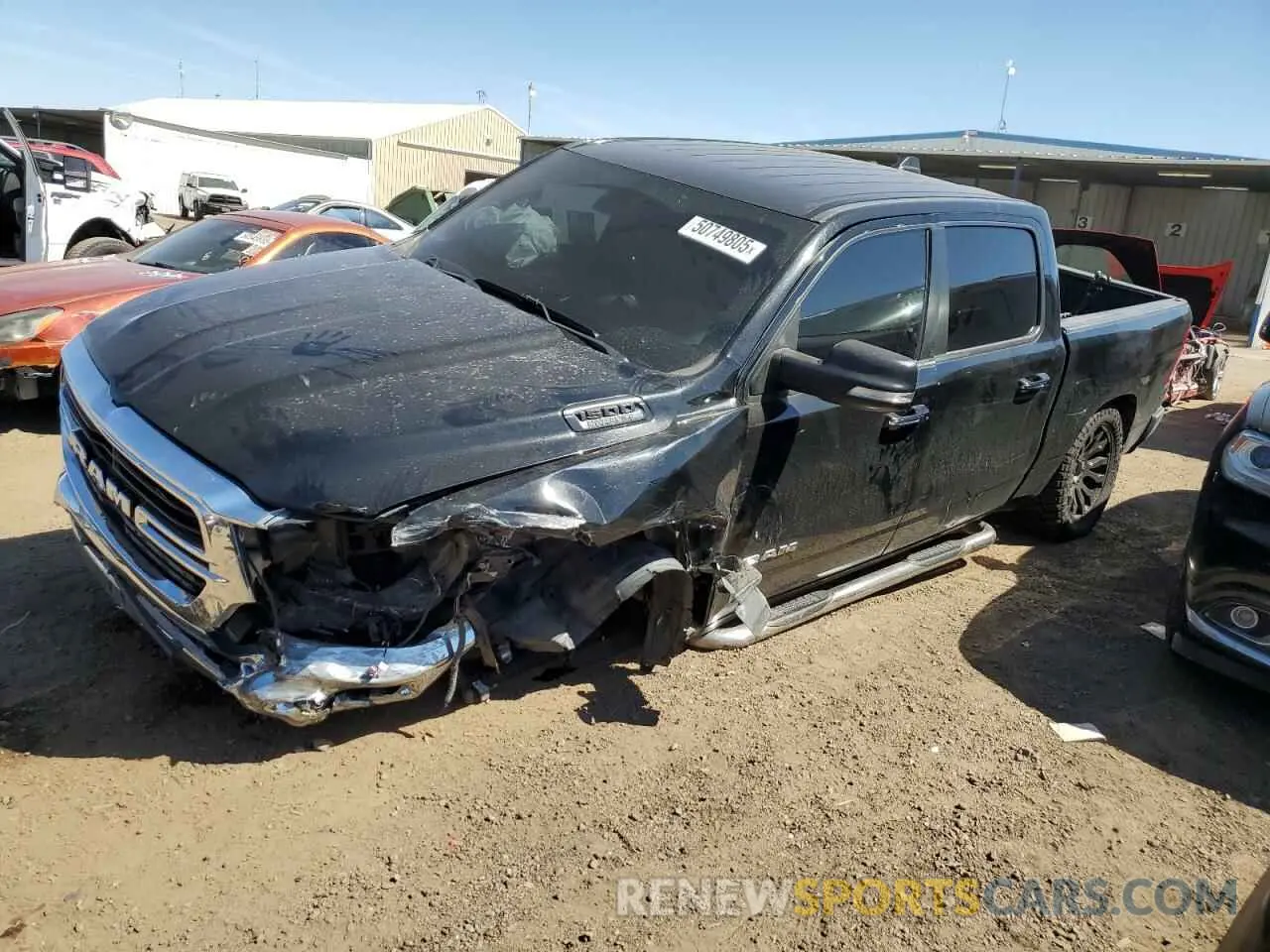 1 Photograph of a damaged car 1C6SRFFT6KN856774 RAM 1500 2019