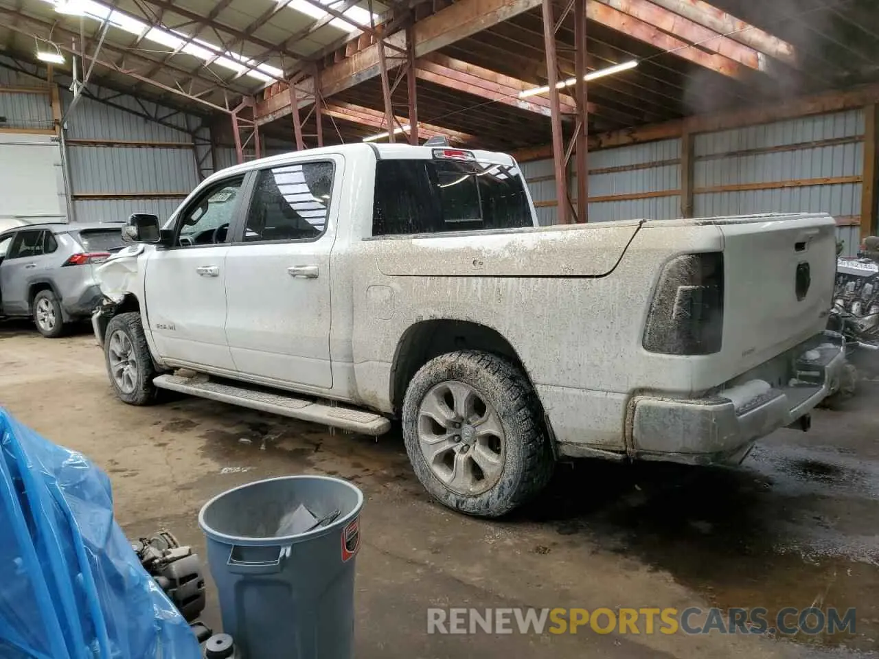 2 Photograph of a damaged car 1C6SRFFT6KN867628 RAM 1500 2019