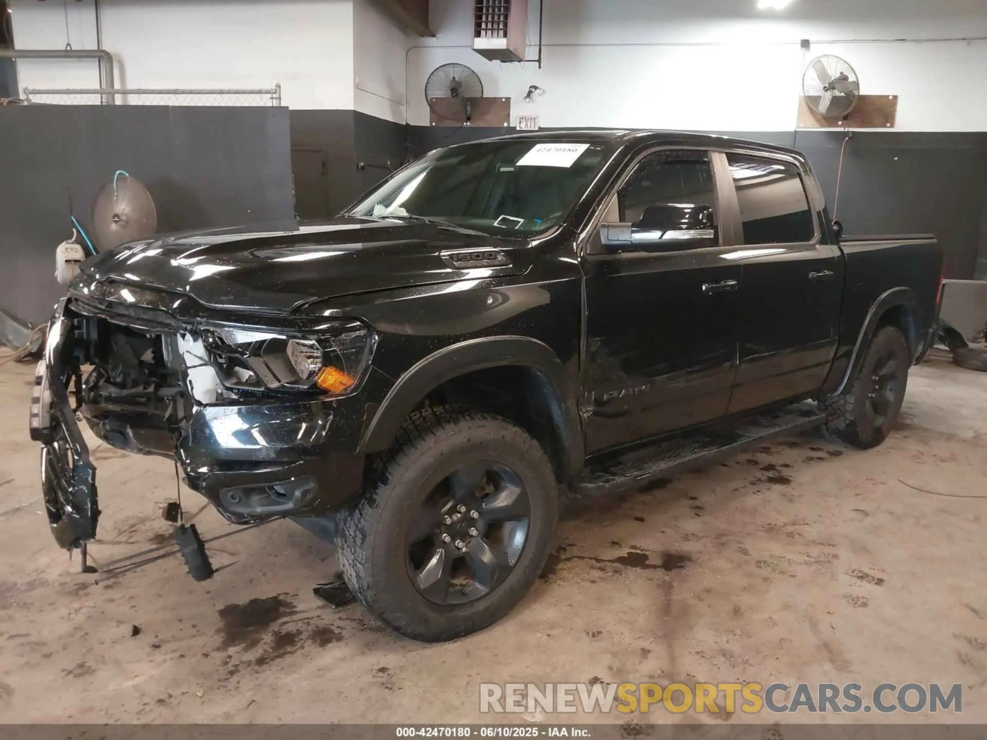 2 Photograph of a damaged car 1C6SRFFT6KN890780 RAM 1500 2019