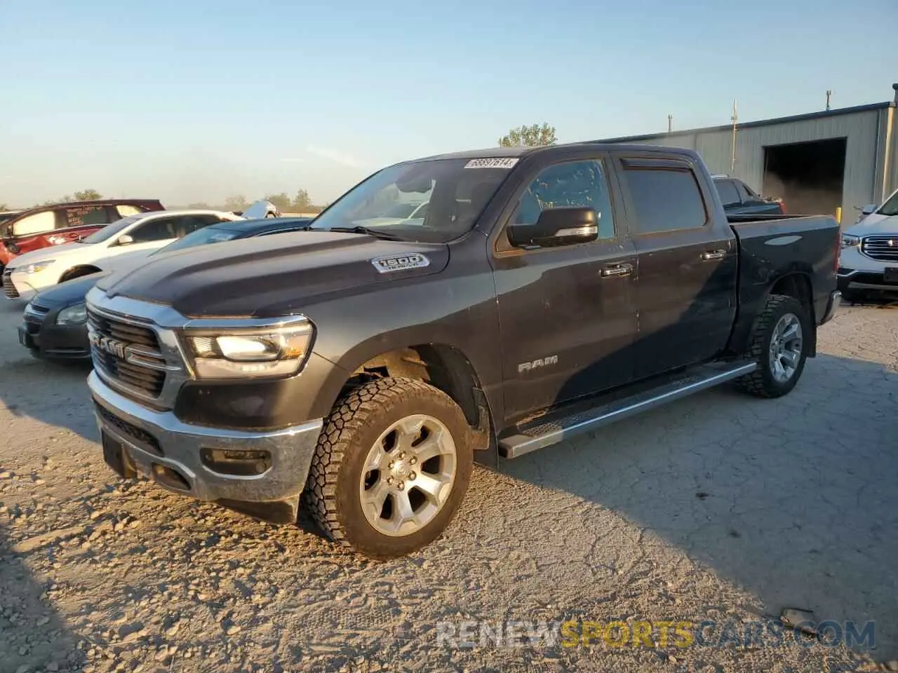 1 Photograph of a damaged car 1C6SRFFT7KN535777 RAM 1500 2019