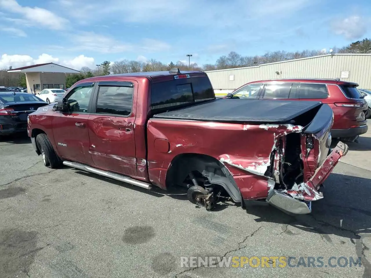 2 Photograph of a damaged car 1C6SRFFT7KN553860 RAM 1500 2019