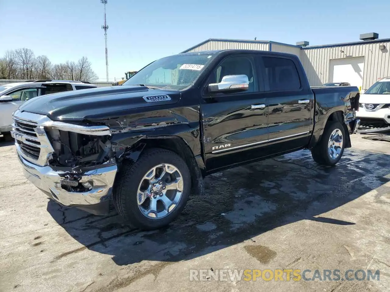1 Photograph of a damaged car 1C6SRFFT7KN644661 RAM 1500 2019