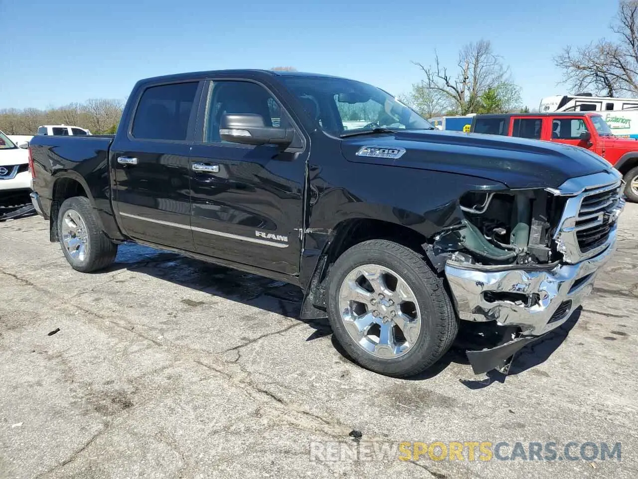 4 Photograph of a damaged car 1C6SRFFT7KN644661 RAM 1500 2019