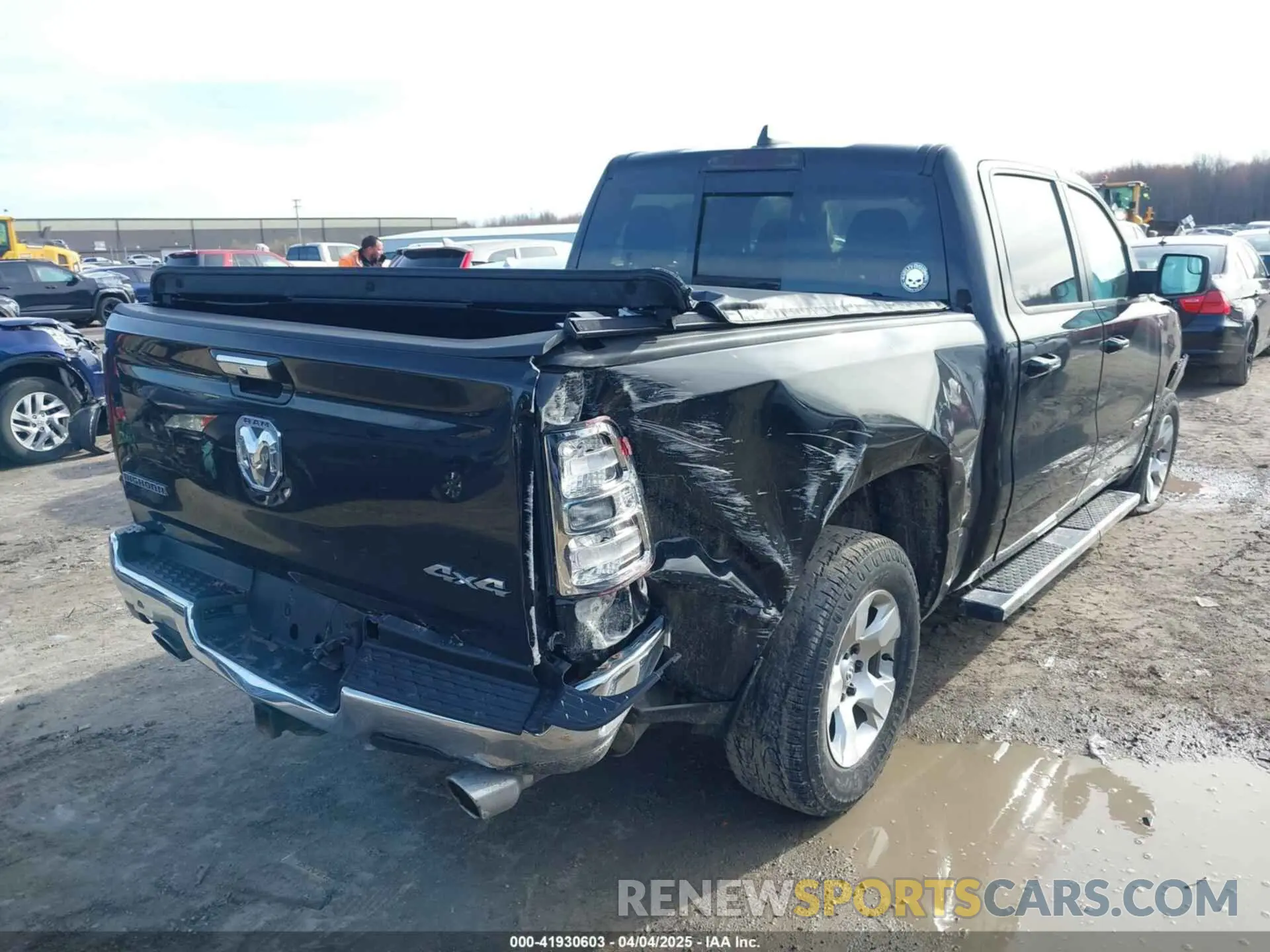 4 Photograph of a damaged car 1C6SRFFT7KN658334 RAM 1500 2019
