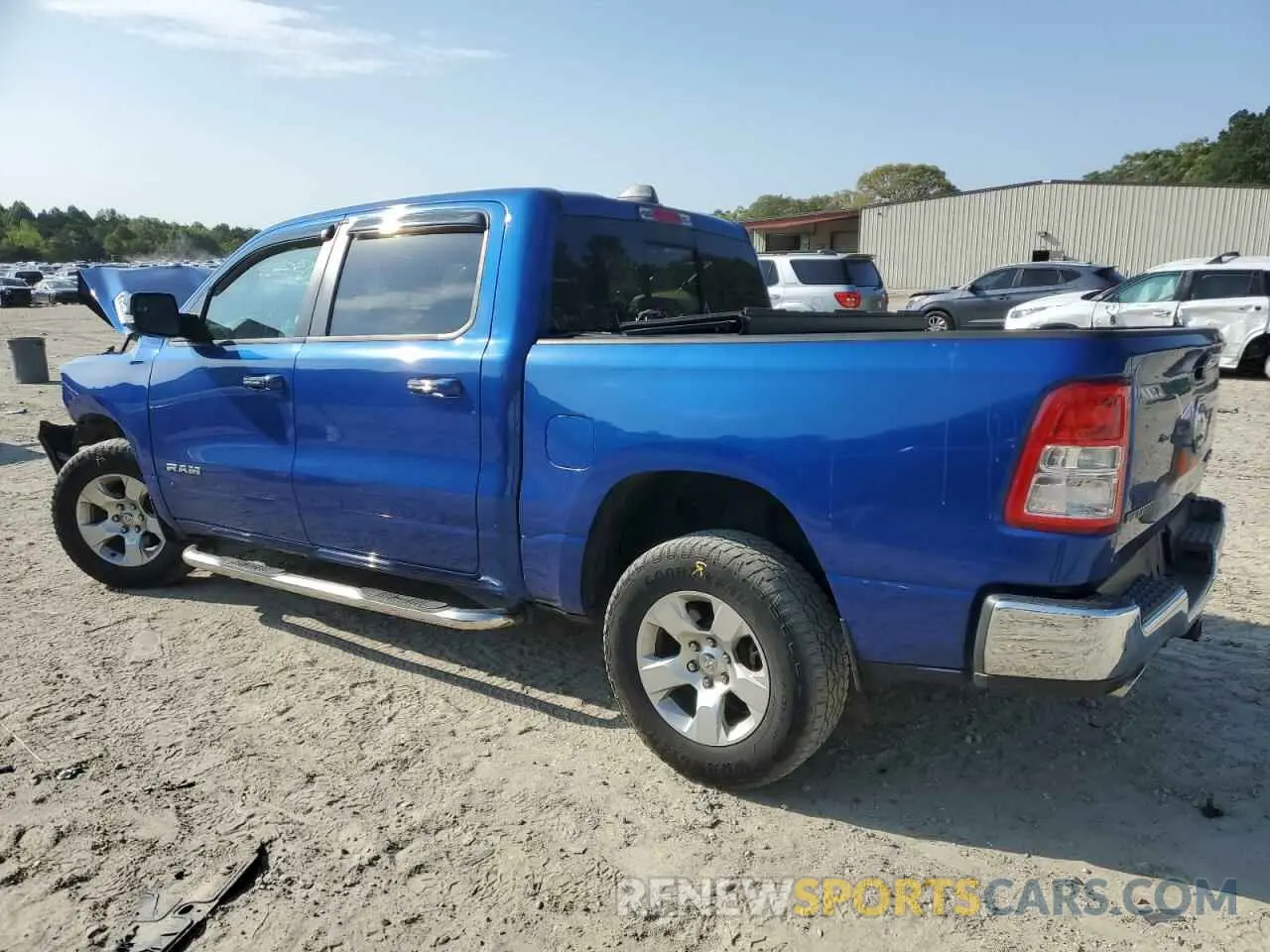 2 Photograph of a damaged car 1C6SRFFT7KN663257 RAM 1500 2019
