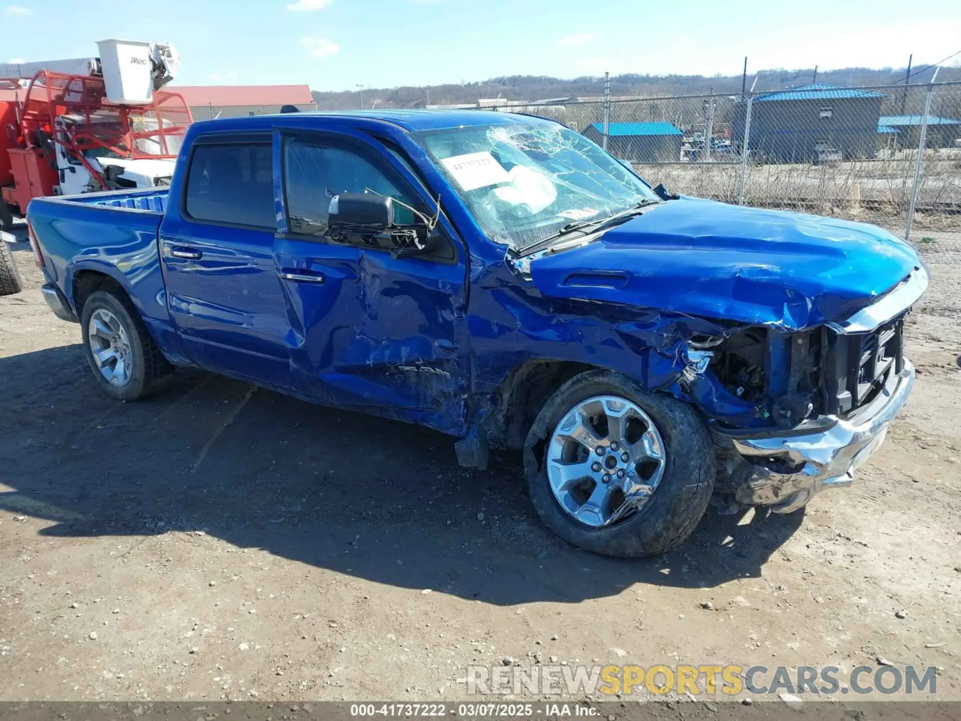 1 Photograph of a damaged car 1C6SRFFT7KN789375 RAM 1500 2019