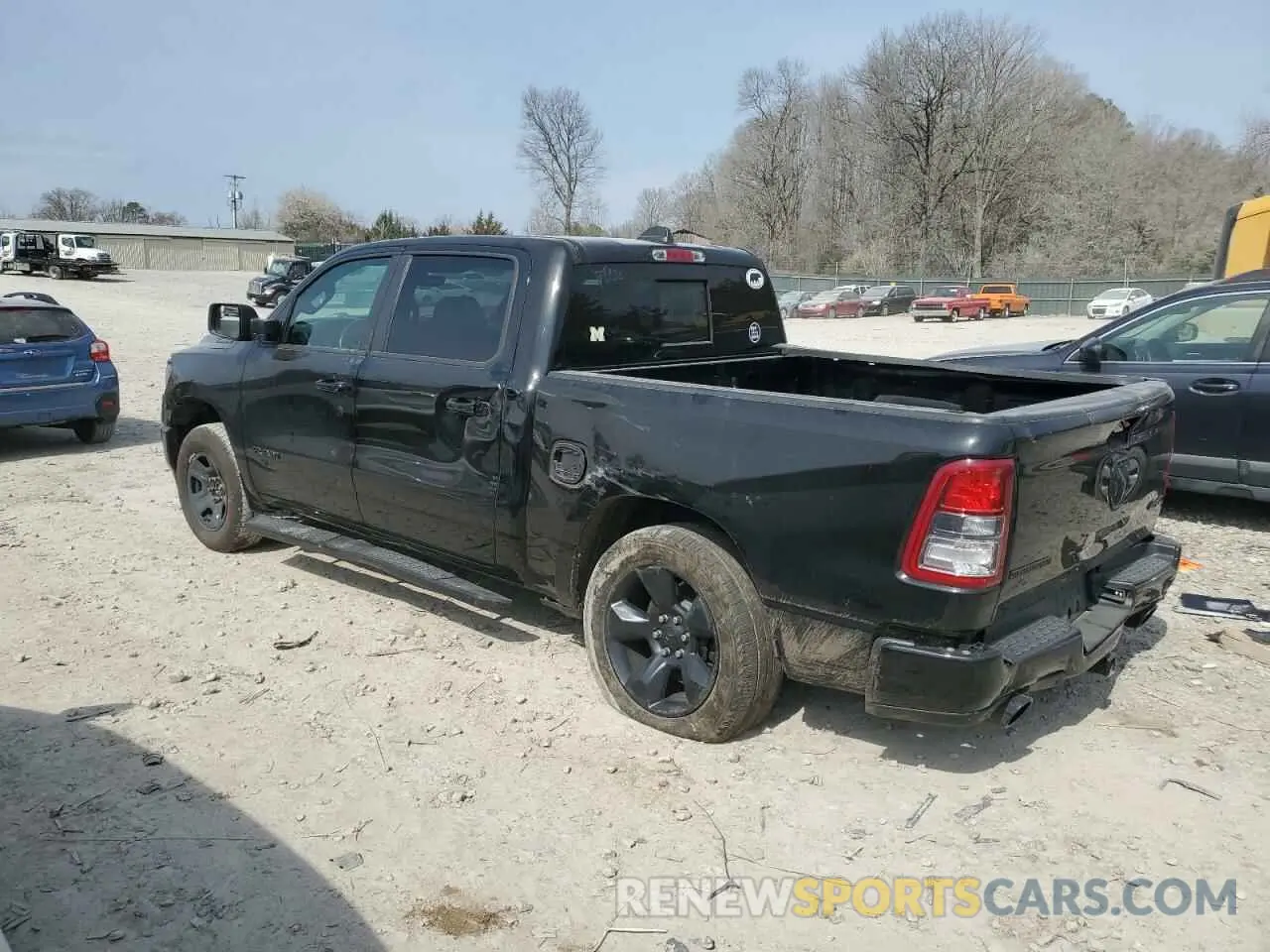 2 Photograph of a damaged car 1C6SRFFT7KN796990 RAM 1500 2019