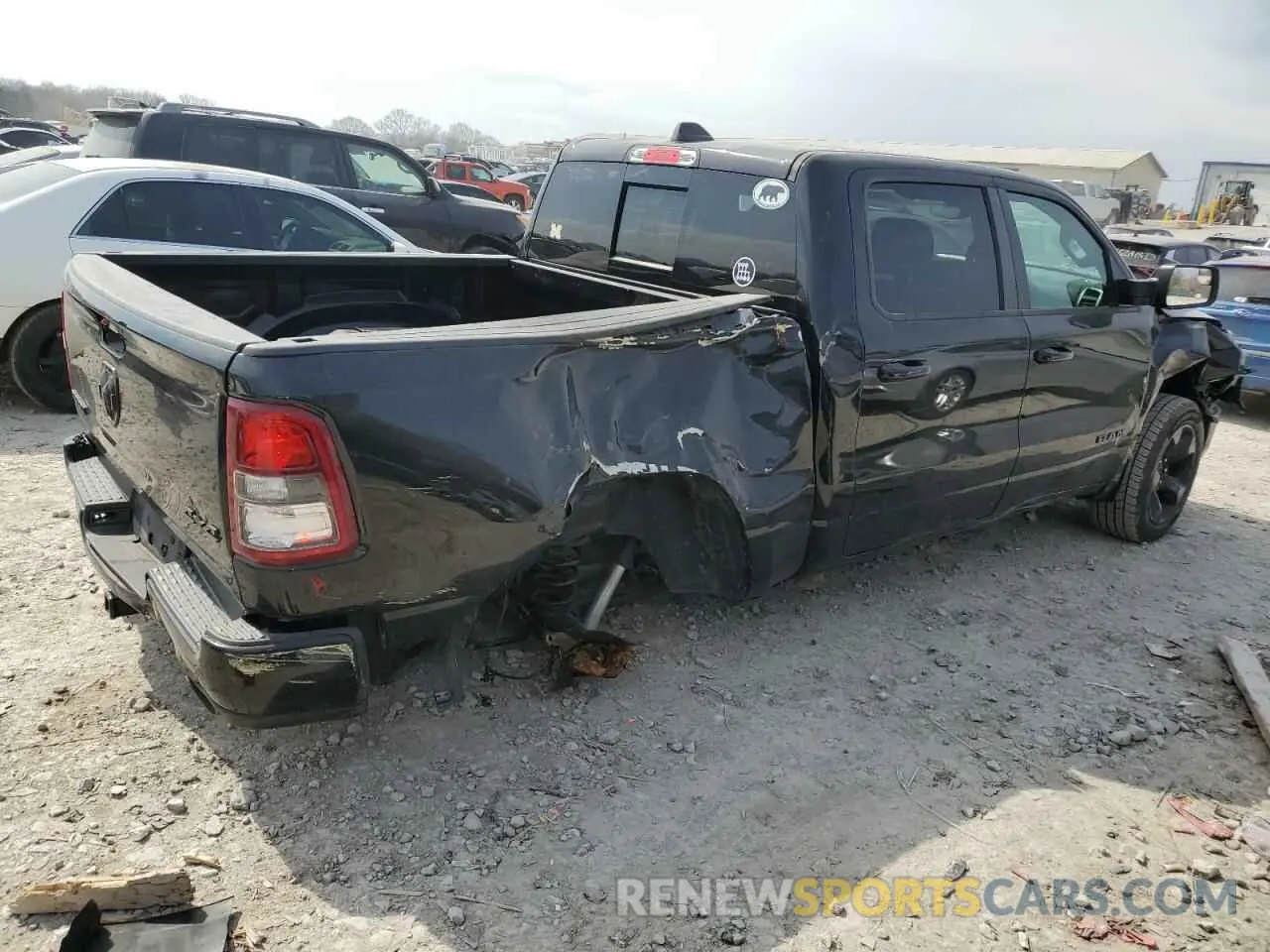 3 Photograph of a damaged car 1C6SRFFT7KN796990 RAM 1500 2019