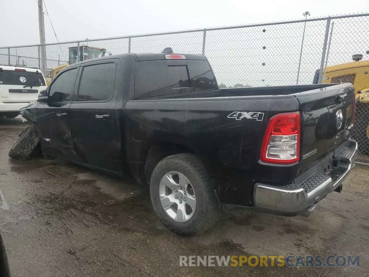 2 Photograph of a damaged car 1C6SRFFT7KN854273 RAM 1500 2019