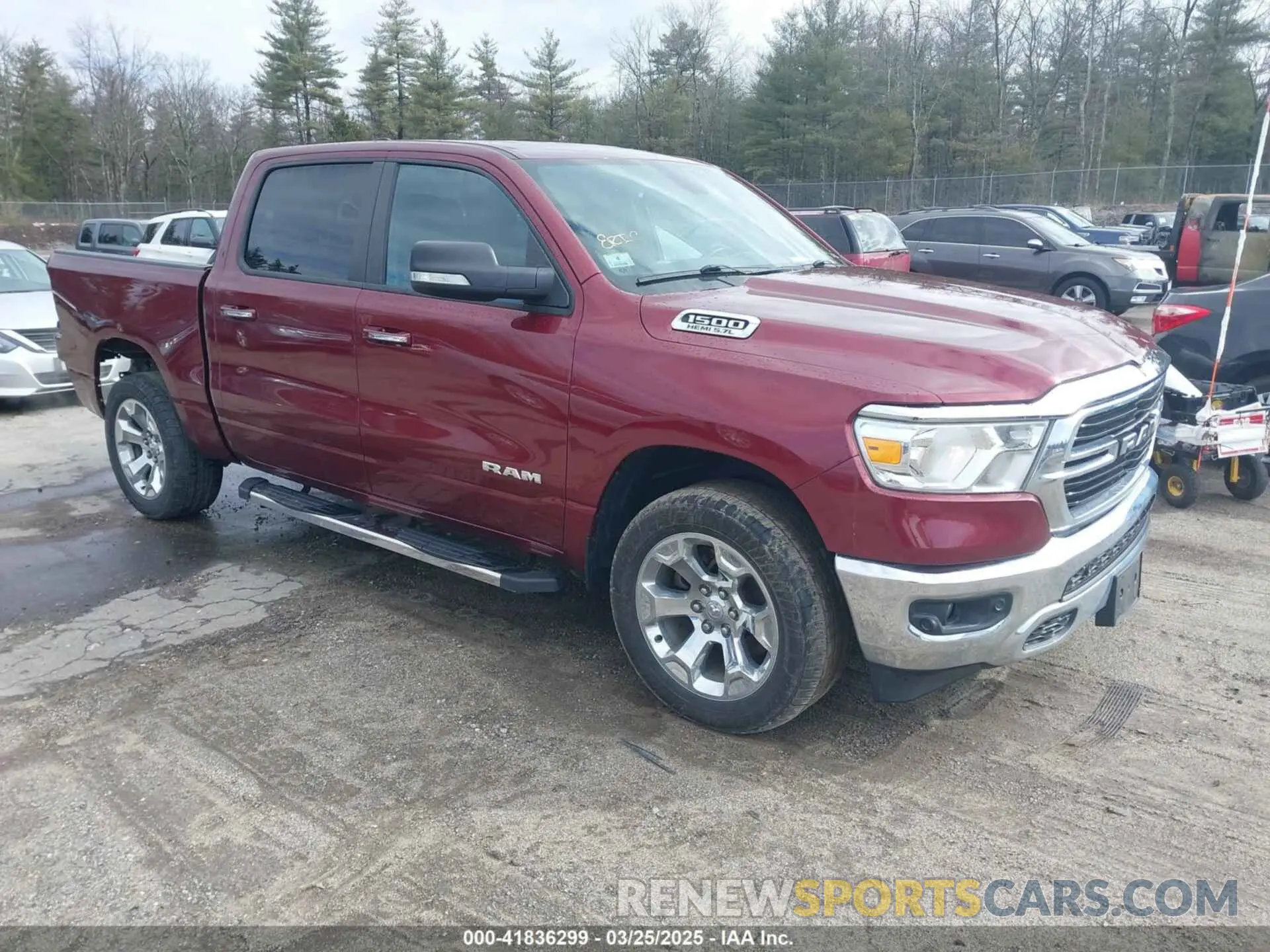 1 Photograph of a damaged car 1C6SRFFT8KN637945 RAM 1500 2019