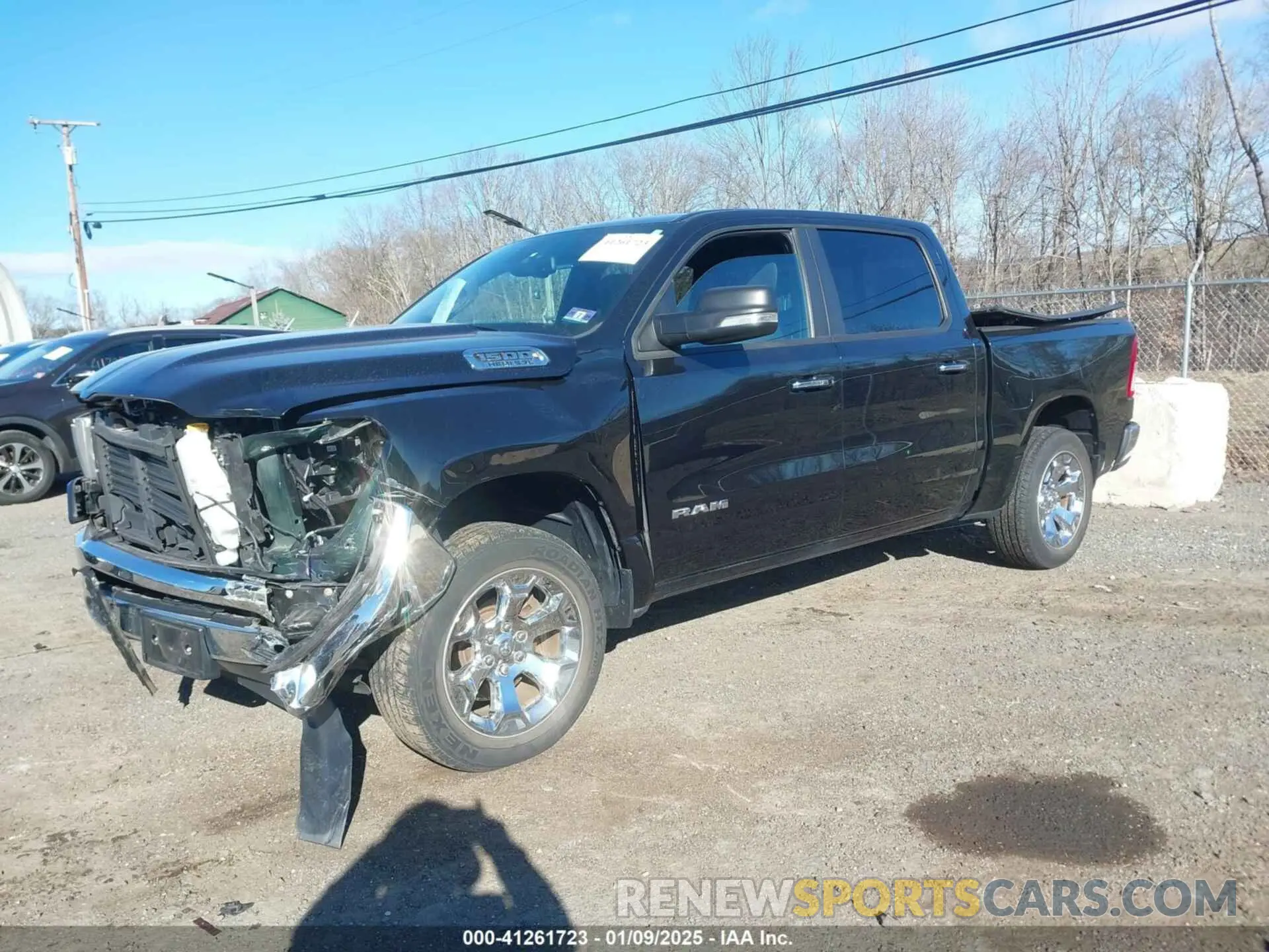 2 Photograph of a damaged car 1C6SRFFT8KN659895 RAM 1500 2019