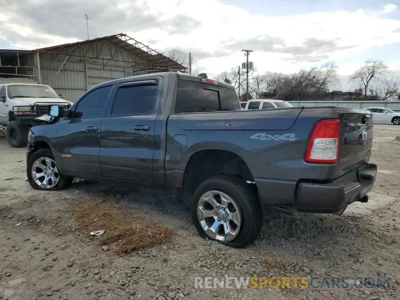 2 Photograph of a damaged car 1C6SRFFT8KN719898 RAM 1500 2019