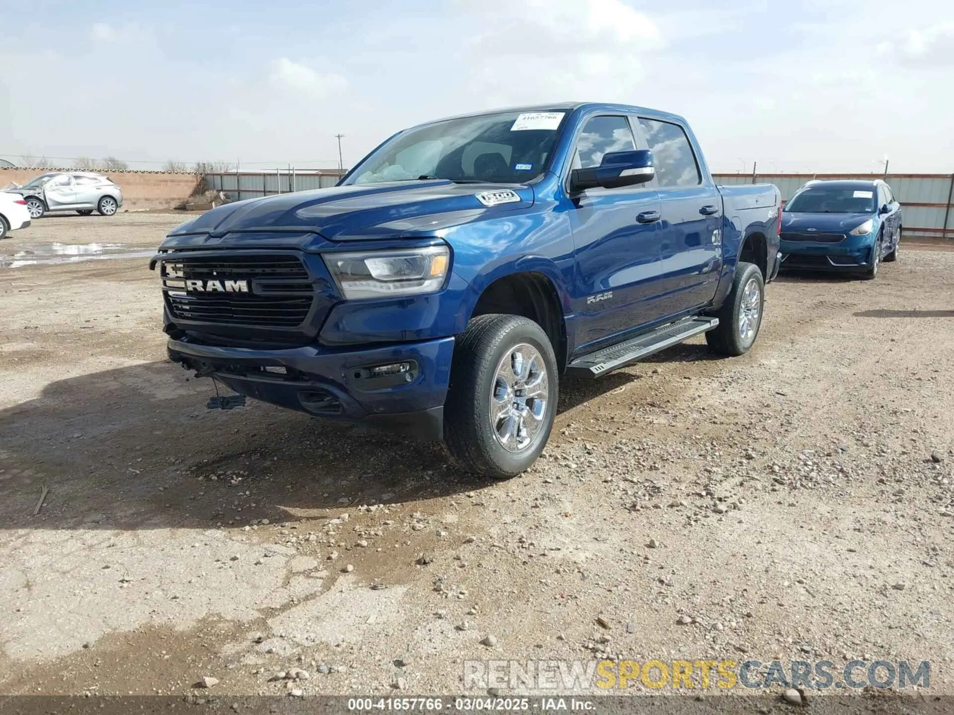 1 Photograph of a damaged car 1C6SRFFT8KN767708 RAM 1500 2019