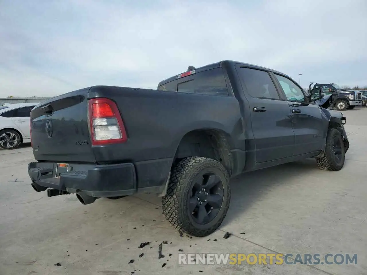 3 Photograph of a damaged car 1C6SRFFT8KN781642 RAM 1500 2019