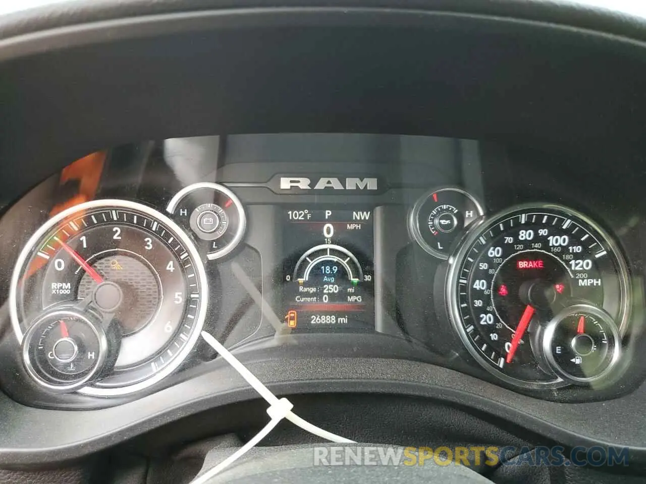 9 Photograph of a damaged car 1C6SRFFT9KN692730 RAM 1500 2019