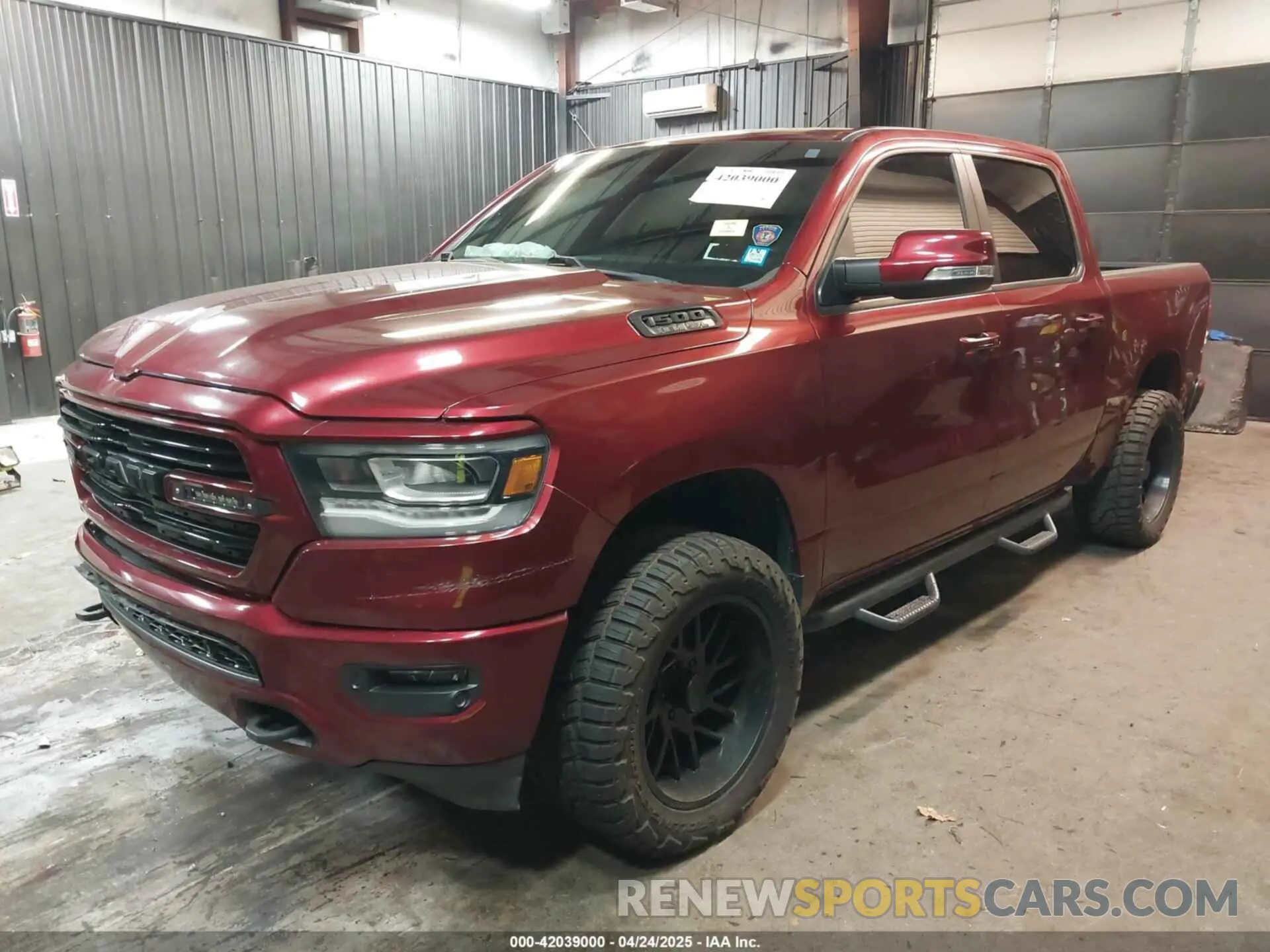 2 Photograph of a damaged car 1C6SRFFTXKN607457 RAM 1500 2019
