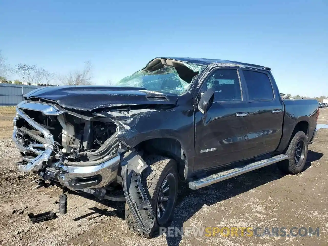 1 Photograph of a damaged car 1C6SRFFTXKN627322 RAM 1500 2019