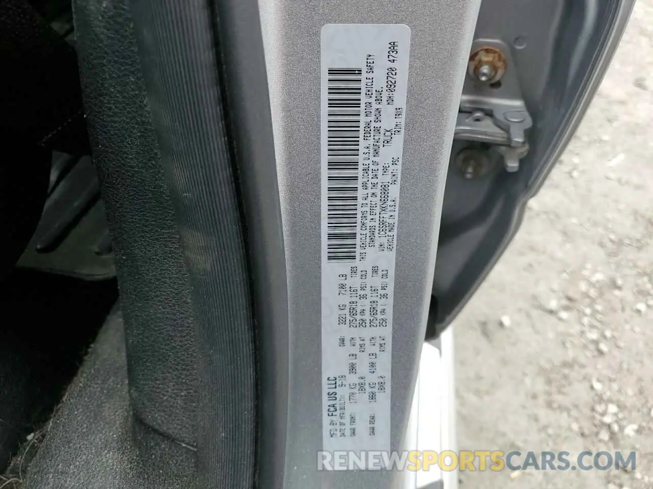 12 Photograph of a damaged car 1C6SRFFTXKN668081 RAM 1500 2019