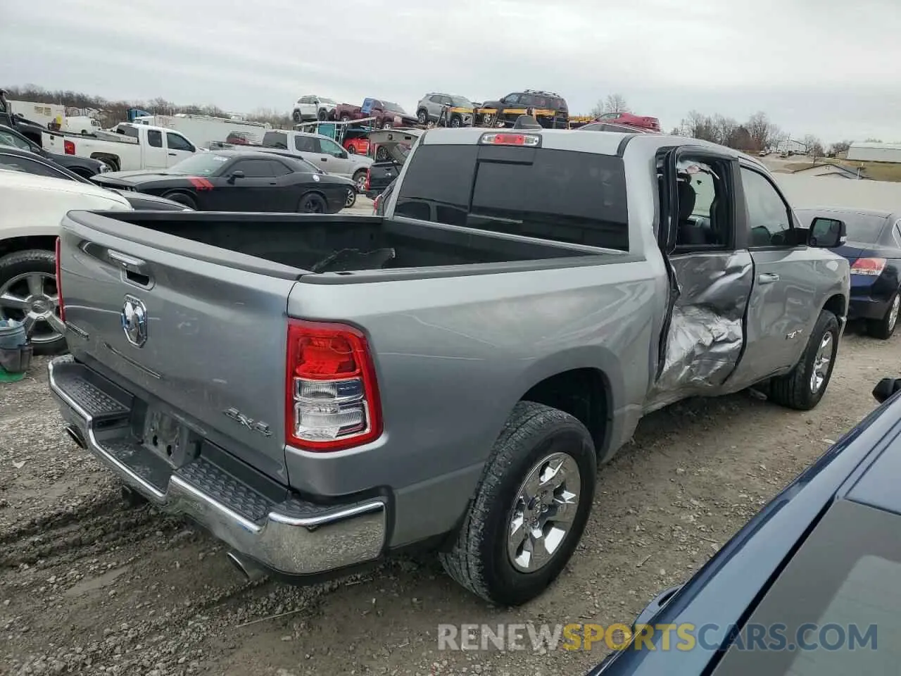 3 Photograph of a damaged car 1C6SRFFTXKN668081 RAM 1500 2019