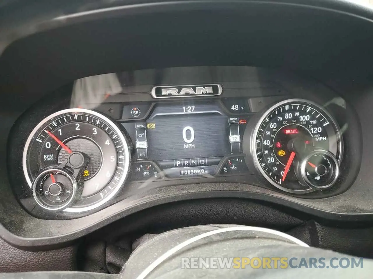 9 Photograph of a damaged car 1C6SRFFTXKN668081 RAM 1500 2019