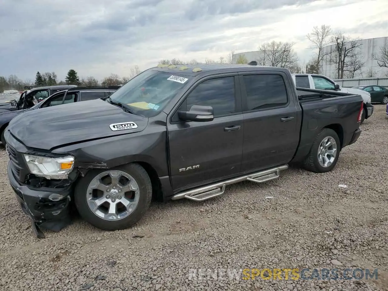 1 Photograph of a damaged car 1C6SRFFTXKN782694 RAM 1500 2019