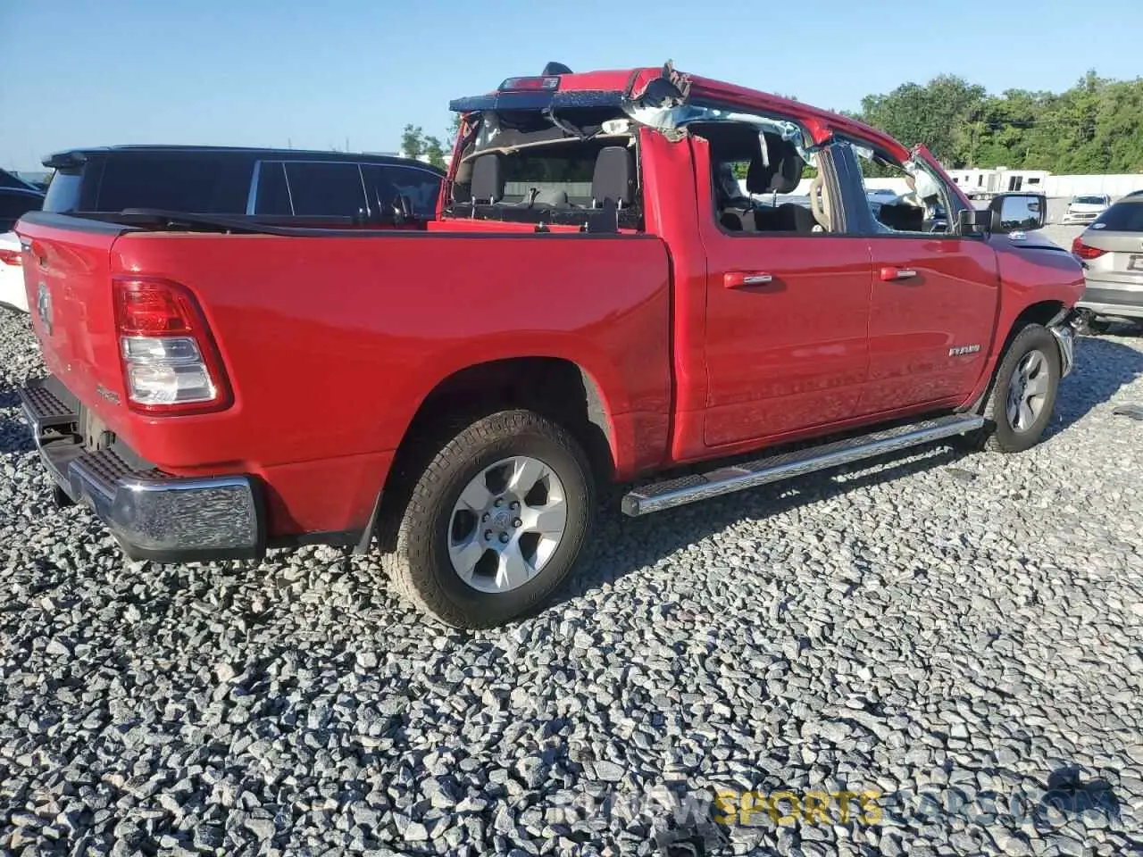 3 Photograph of a damaged car 1C6SRFFTXKN854008 RAM 1500 2019