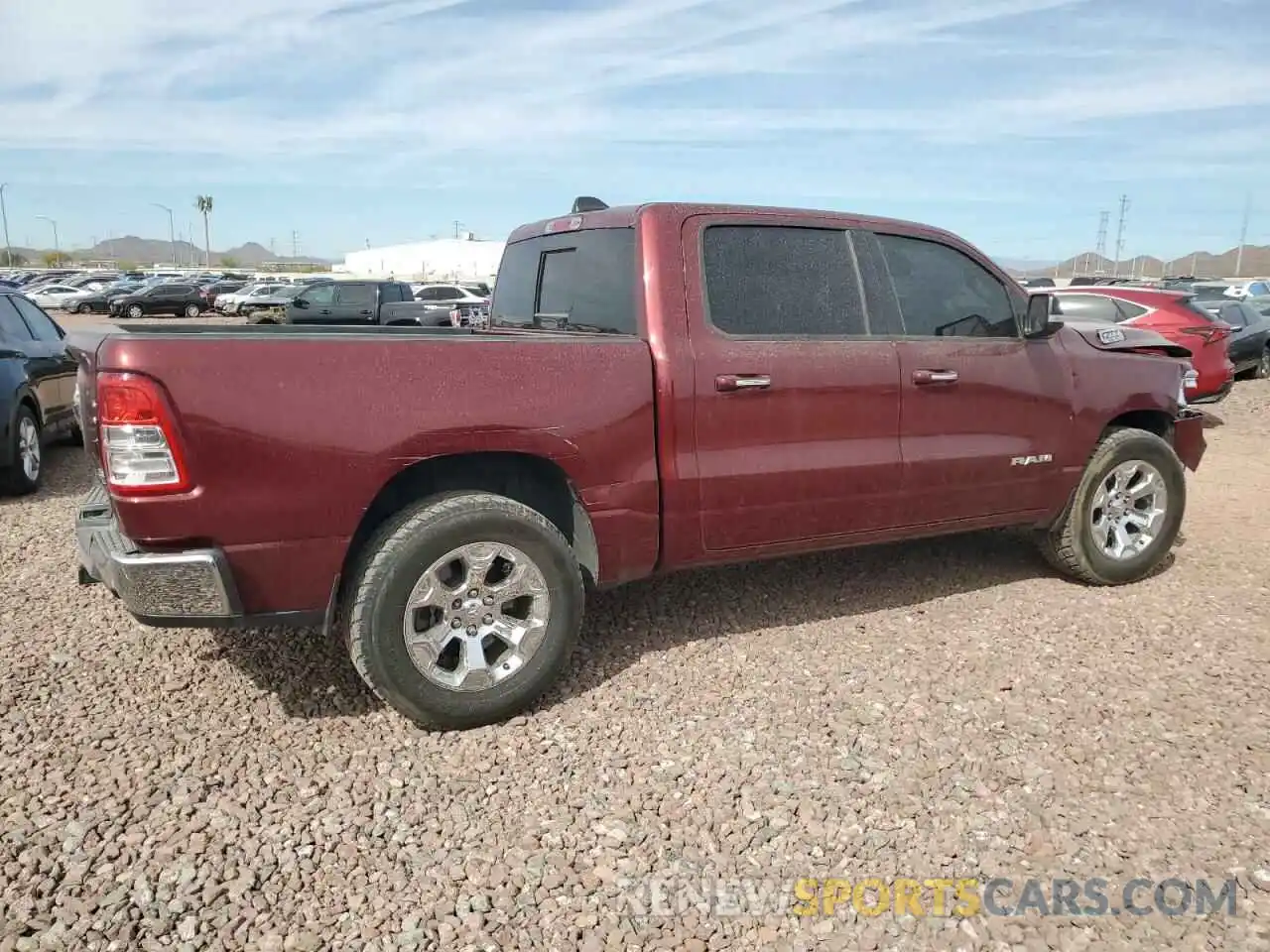 3 Photograph of a damaged car 1C6SRFFTXKN907094 RAM 1500 2019